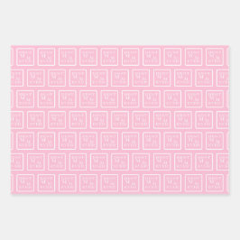 Hoja De Papel De Regalo Corazón blanco, rosa, "la mejor mamá de la histori