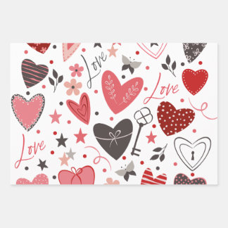 Hoja De Papel De Regalo "Corazón, tú" romántico