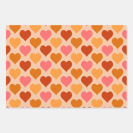 Hoja De Papel De Regalo Corazones