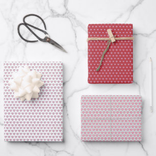 Hoja De Papel De Regalo Corazones dibujados a mano Vol. 1 Juego de enseres