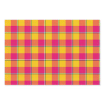 Corn and Razzmatazz Plaid Yellow Pink