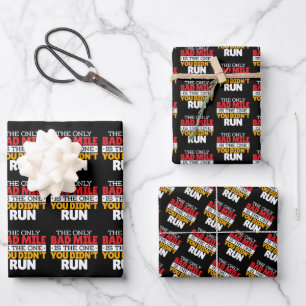 Hoja De Papel De Regalo Corredor - Frase divertida y mala sobre correr una