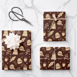 Hoja De Papel De Regalo Cosy Fantasma De Caída
