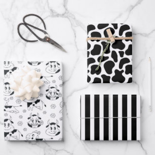 Hoja De Papel De Regalo Cow divertida