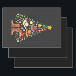 Hoja De Papel De Regalo Cowboy Western Christmas Tree Santa<br><div class="desc">navidades de vaqueros,  Navidades occidentales,  vaquero,  vaquero de Navidad,  vacaciones occidentales,  botas de gorras de vaquero,  árbol de Navidad occidental,  elementos de vaquero,  vacaciones</div>