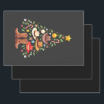Hoja De Papel De Regalo Cowboy Western Christmas Tree Santa<br><div class="desc">navidades de vaqueros,  Navidades occidentales,  vaquero,  vaquero de Navidad,  vacaciones occidentales,  botas de gorras de vaquero,  árbol de Navidad occidental,  elementos de vaquero,  vacaciones</div>