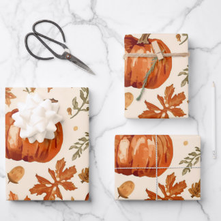 Hoja De Papel De Regalo Cozy Autumn Harvest Wrapping Paper