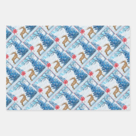 Hoja De Papel De Regalo Cozy Cottage In Winter Wonderland