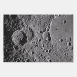 Hoja De Papel De Regalo Cráteres lunares Artemis II