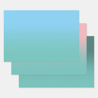 Hoja De Papel De Regalo Crea tu propio olor Verde azulado ligero