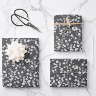 Hoja De Papel De Regalo Crea tu propio patrón de puntos Bokeh personalizad