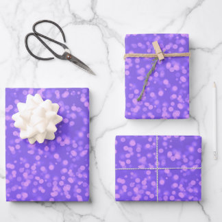 Hoja De Papel De Regalo Crea tu propio patrón de puntos Bokeh personalizad