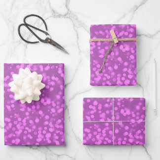 Hoja De Papel De Regalo Crea tu propio patrón de puntos Bokeh personalizad