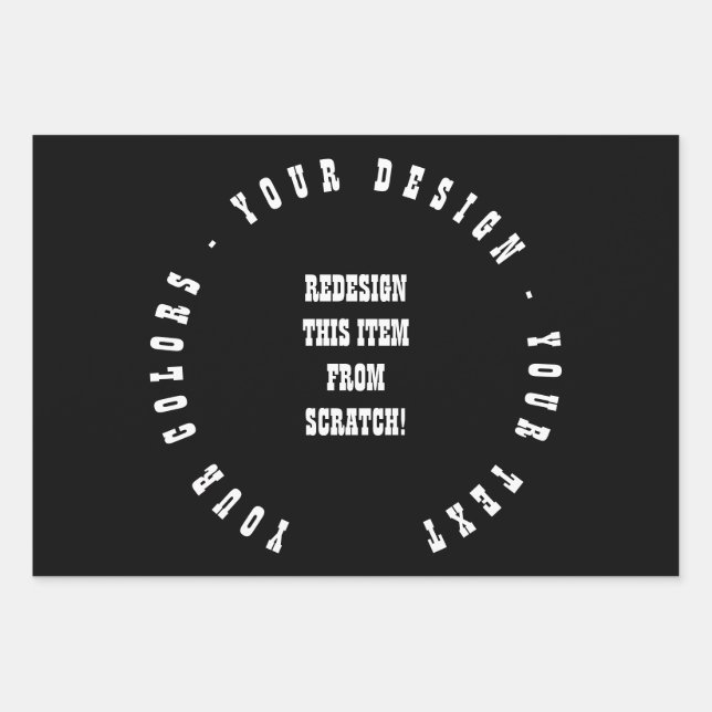 Hoja De Papel De Regalo Crear el propio (Anverso)