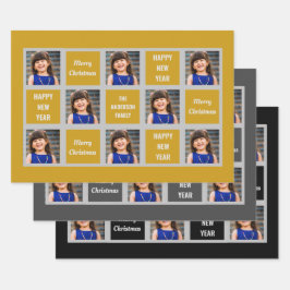 Hoja De Papel De Regalo Crear su propia festividad de Navidades fotográfic