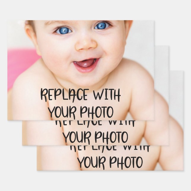 Hoja De Papel De Regalo Crear su propia plantilla personalizada (Set)