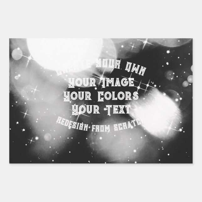 Hoja De Papel De Regalo Crear su propio Personalizado (Anverso)