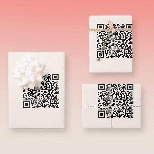 Hoja De Papel De Regalo Crear un código QR instantáneamente | Editable fue (Subido por el creador)
