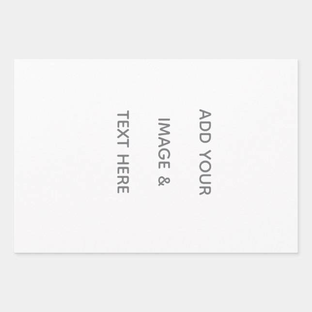 Hoja De Papel De Regalo Create Your Own white  (Anverso)