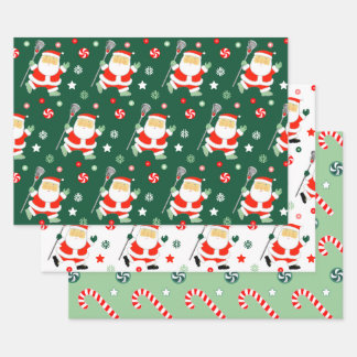 Hoja De Papel De Regalo Creative Lacrosse Christmas Gift