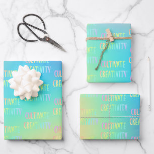 Hoja De Papel De Regalo "Creatividad cultivada" Gradiente pastoral primáti