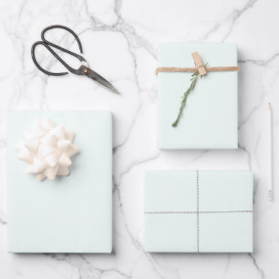 Hoja De Papel De Regalo crema de menta luminosa minimalista liso sólido mo