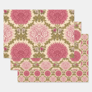 Hoja De Papel De Regalo Crisantemos Florales Art Nouveau de William Morris