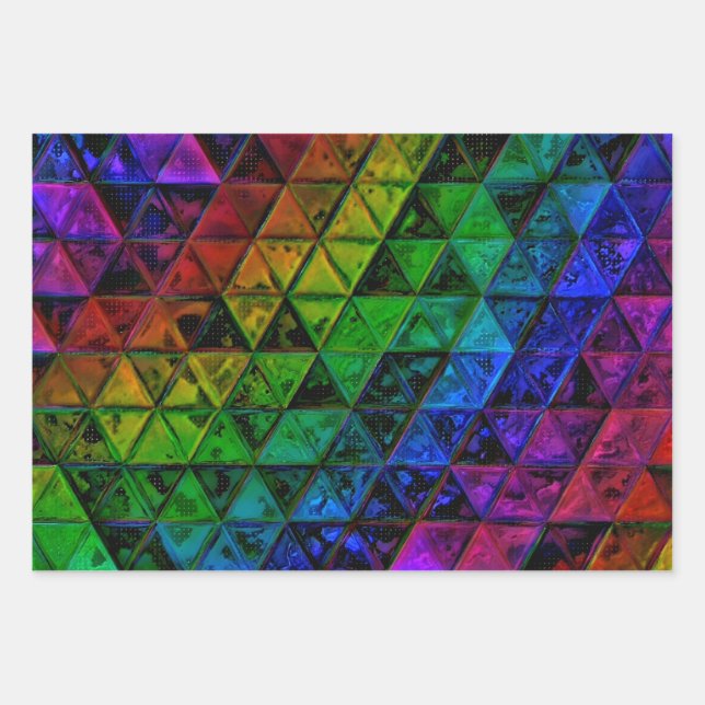 Hoja De Papel De Regalo Cristal de orgullo (Anverso)