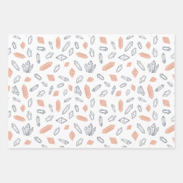 Hoja De Papel De Regalo Cristales místicos del universo