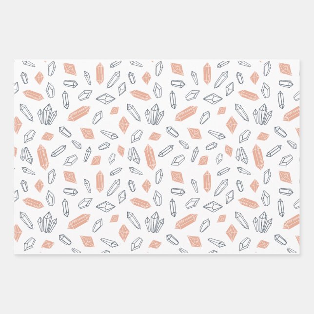 Hoja De Papel De Regalo Cristales místicos del universo (Anverso)