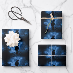 Hoja De Papel De Regalo Crow negro con estilo de Gótico oscuro