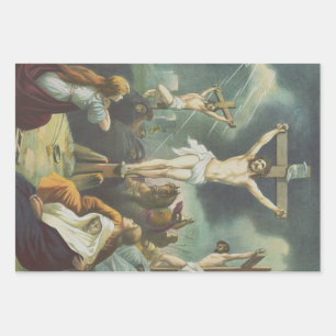 Hoja De Papel De Regalo Crucifixión de Jesucristo