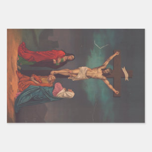 Hoja De Papel De Regalo Crucifixión de Jesucristo