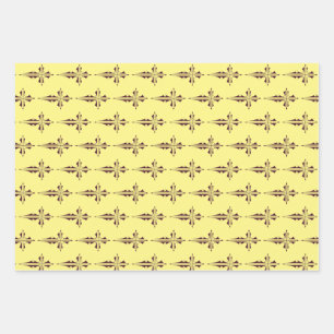 Hoja De Papel De Regalo Cruz cristiana púrpura