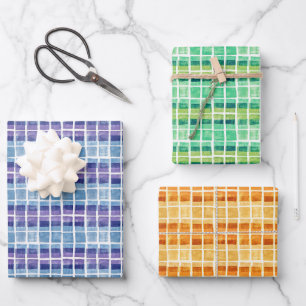 Hoja De Papel De Regalo Cuadrados estampados