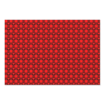 Cuadro de corazón de búfalo negro rojo