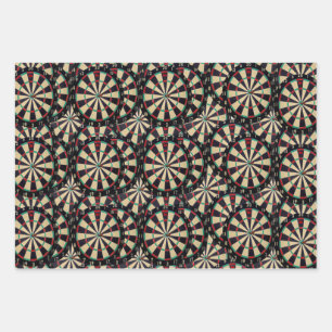 Hoja De Papel De Regalo Cuadros de Bullseye,