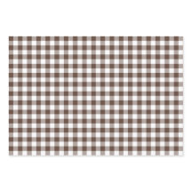 Cuadros de Gingham Marrón Chocolate