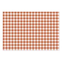 Cuadros de Gingham Rojo Herrumbre