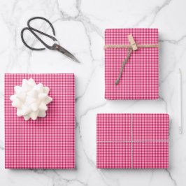 Hoja De Papel De Regalo Cuadros rojos