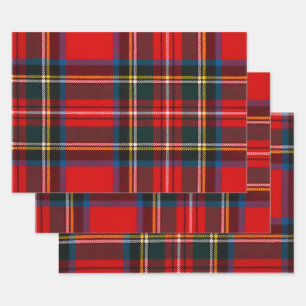 Hoja De Papel De Regalo Cuadros rojos Royal Stewart