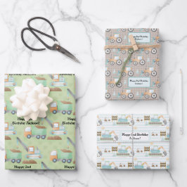 Hoja De Papel De Regalo Cubierta para tractores de camiones de construcció