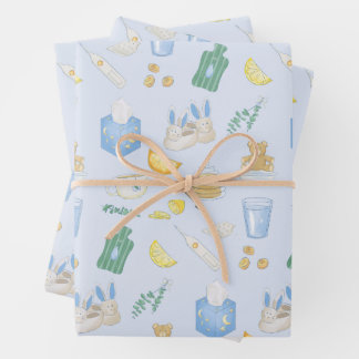 Hoja De Papel De Regalo Cuida tu Día de Enfermo Recupérate Pronto Autocuid