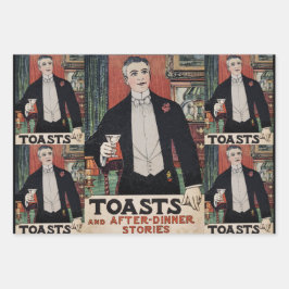 Hoja De Papel De Regalo Cultura de cócteles de época victoriana