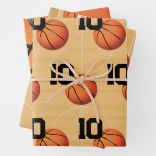 Hoja De Papel De Regalo Cumpleaños de Baloncesto
