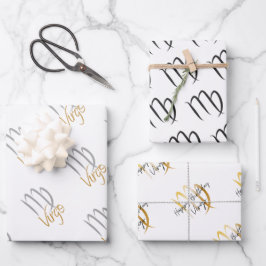 Hoja De Papel De Regalo Cumpleaños de Virgo