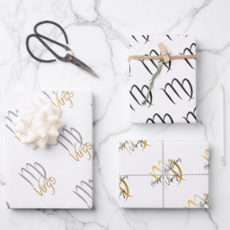 Hoja De Papel De Regalo Cumpleaños de Virgo