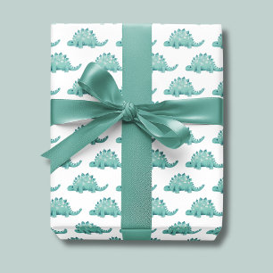 Hoja De Papel De Regalo Cumpleaños infantil Dinosaurio Stegosaurus