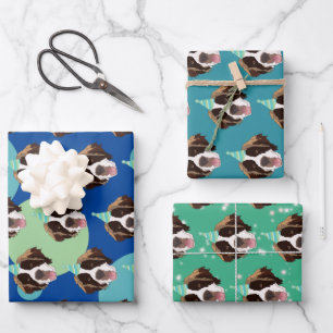 Hoja De Papel De Regalo Cumpleaños San Bernard