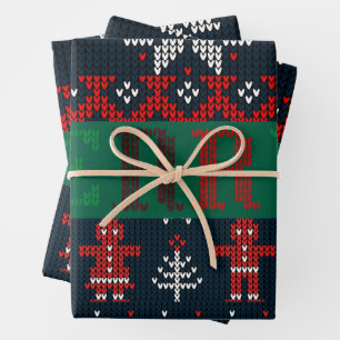 Hoja De Papel De Regalo Cuño navideño